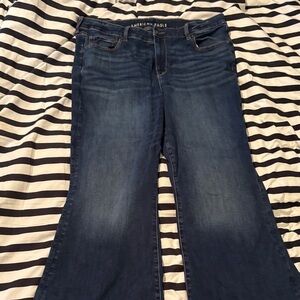 American Eagle Outfitters Dark Blue  Extra Flare Jeans